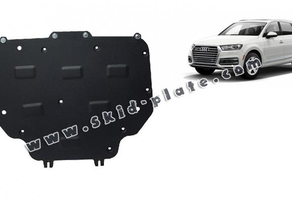 Steel gearbox skid plate for Audi Q7 