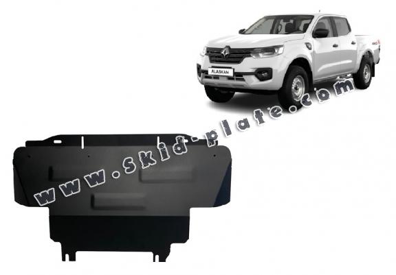 Steel radiator skid plate for Renault Alaskan