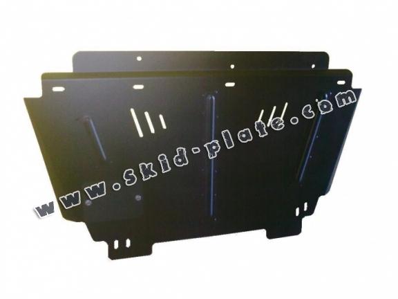 Steel skid plate for Peugeot 207