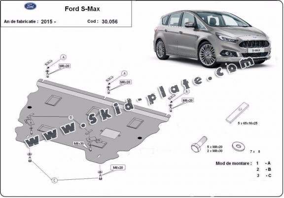 Steel skid plate for Ford S - Max