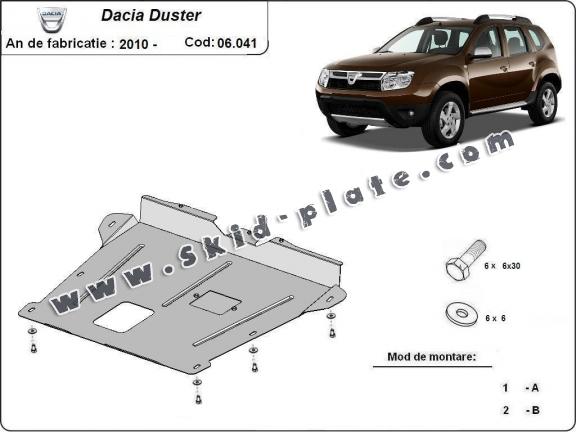 Steel skid plate for Dacia Duster