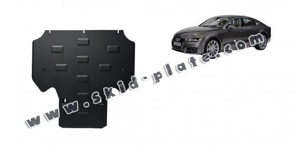 Steel gearbox skid plate for Audi A7