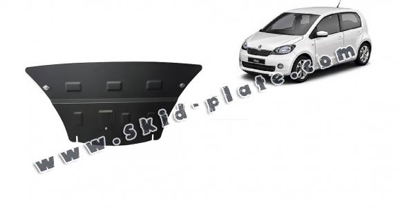 Steel skid plate for the protection of the engine and the gearbox for Skoda Citigo