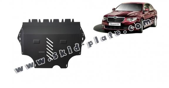 Steel skid plate for Skoda Superb