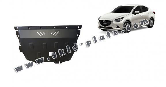 Steel skid plate for Mazda 2