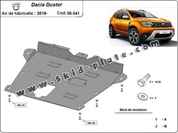 Steel skid plate for Dacia Duster