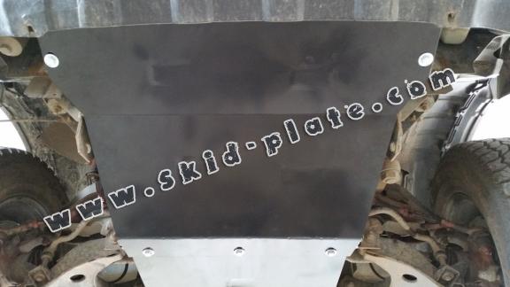 Steel skid plate for the protection of the engine and the radiator for Nissan Navara D22