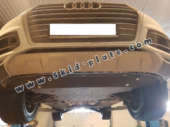 Steel gearbox skid plate for Audi Q7 