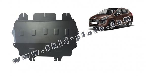 Steel skid plate for the protection of the engine and the gearbox for Peugeot 3008