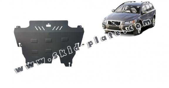 Steel skid plate for the protection of the engine and the gearbox for Volvo XC70