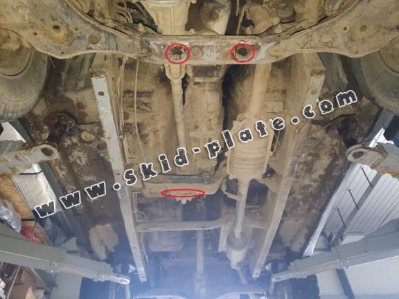 Steel gearbox skid plate for Suzuki Vitara