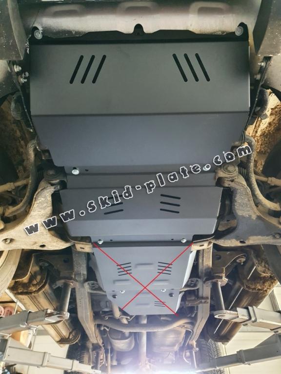 Steel skid plate for the protection of the engine and the radiator for Mitsubishi Pajero Sport 2