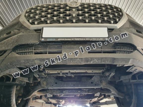 Steel skid plate for Ssangyong Musso Grand