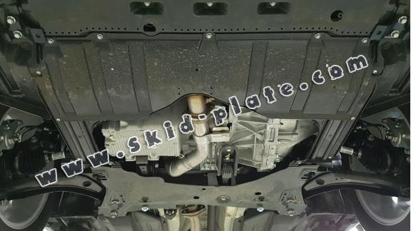 Steel skid plate for the protection of the engine and the gearbox for Suzuki S-Cross