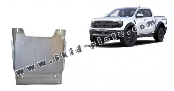 Aluminum transfer case skid plate for Ford Ranger Raptor