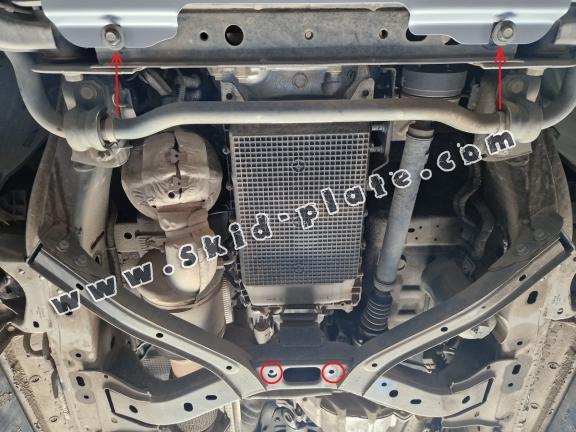 Steel automatic gearbox skid plate for Ford Ranger