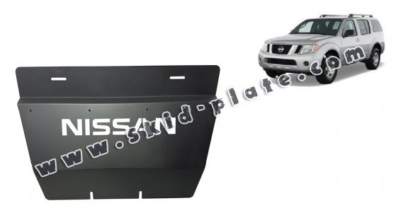 Steel radiator skid plate for Nissan Pathfinder