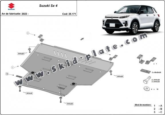 Aluminum skid plate for Suzuki Suzuki SX4