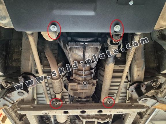 Steel gearbox skid plate for Hyundai Terracan