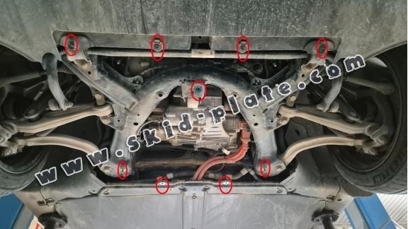 Front electric motor guard for Tesla Model 3 AWD