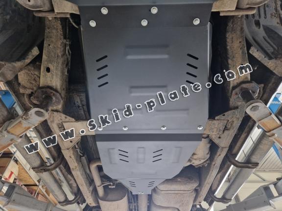 Steel gearbox skid plate for Nissan Navara