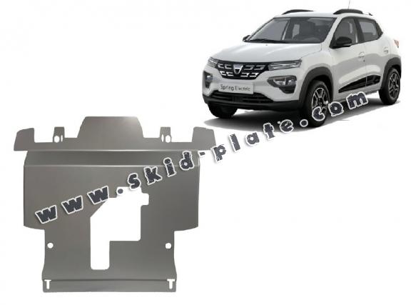 Steel skid plate for Dacia Spring Aluminium