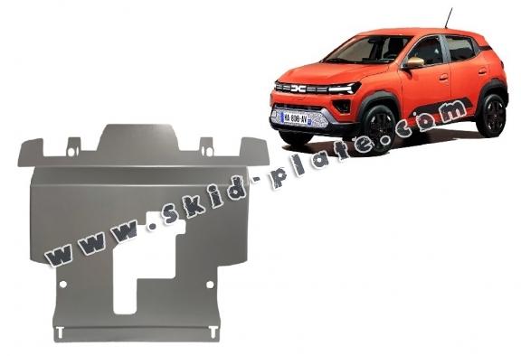 Steel skid plate for Dacia Spring Aluminium