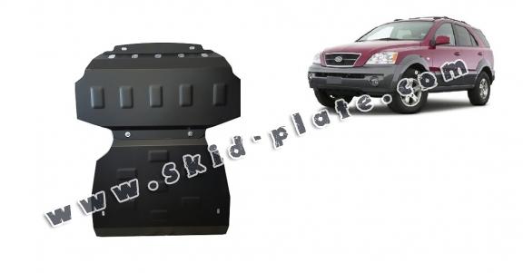 Steel skid plate for the protection of the engine and the radiator for Kia Sorento