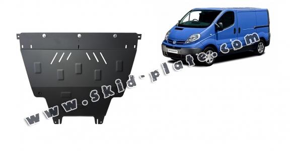 Steel skid plate for Nissan Primastar