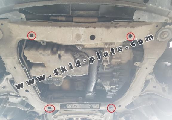 Steel skid plate for Volvo S80