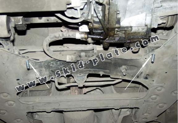 Steel skid plate for Peugeot 607