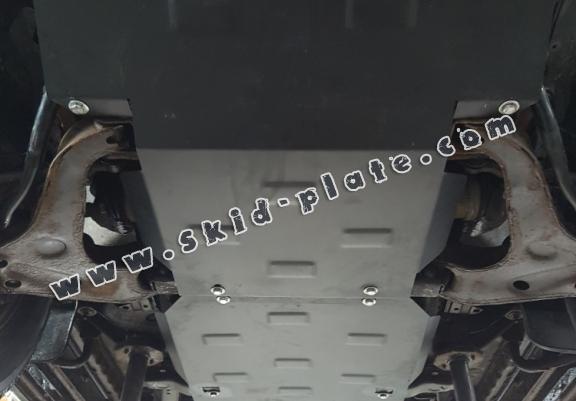 Steel gearbox and differential skid plate for Mitsubishi Pajero Sport 1