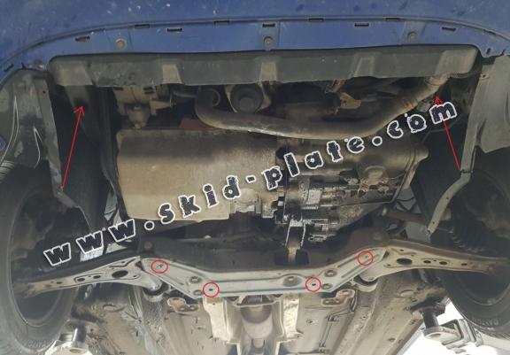 Steel skid plate for Skoda Fabia Diesel