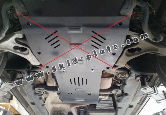 Steel automatic gearbox skid plate for Porsche Cayenne