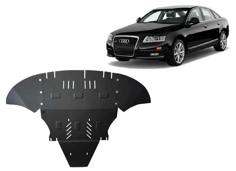 Šuspleh zaštita motora za Audi A6 with side flaps			 2004-2011