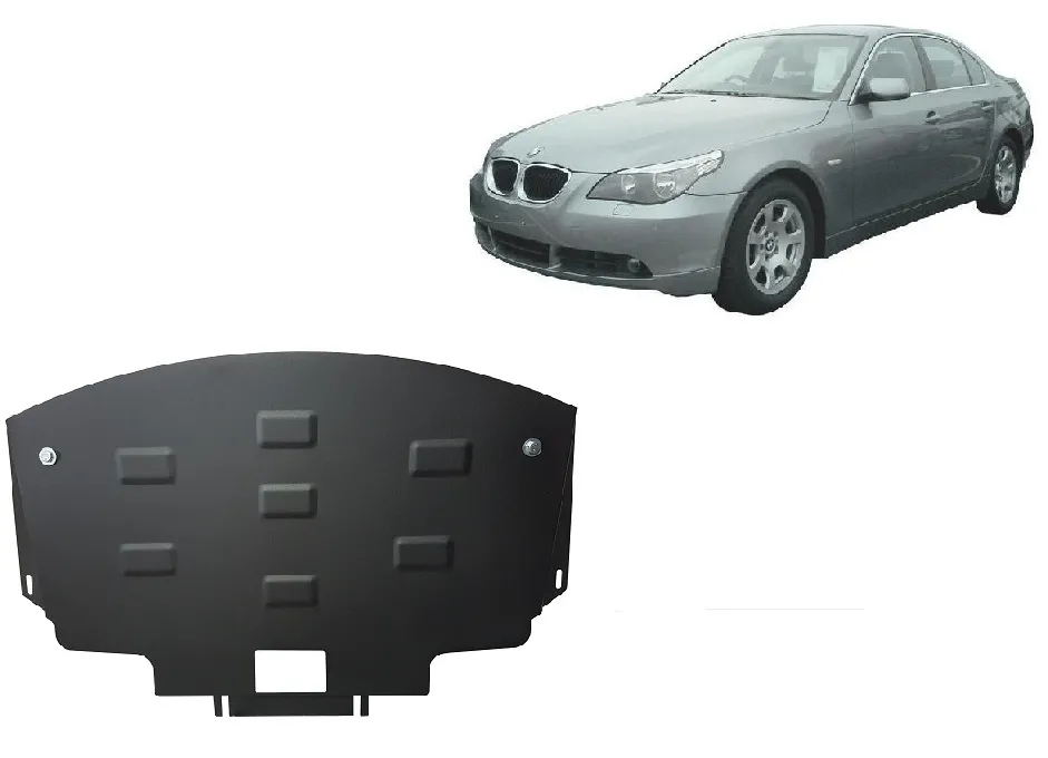 Čelična zaštita hladnjaka za BMW Serije 5 E60/E61 – standardni prednji branik			 2003-2010