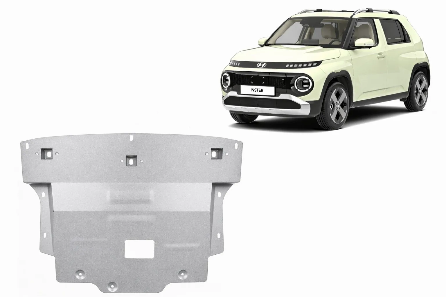 Aluminijska zaštita motora Hyundai Inster			 2024-2026