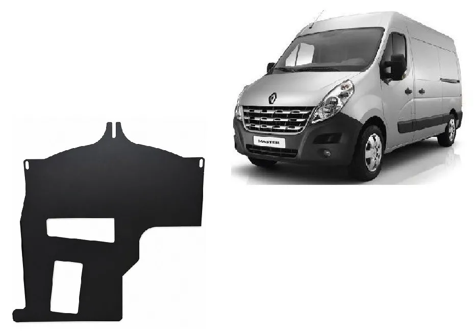 Čelična zaštitna ploča katalizatora/ cat lock za Renault Master			 2010-2021